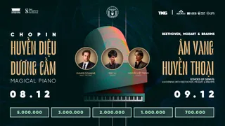 Eric Lu và Nguyễn Việt Trung trình diễn nhạc Chopin, Beethoven, Mozart và Brahms tại Nhà hát Hồ Gươm