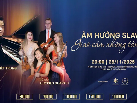ÂM HƯỞNG SLAVIC: Đánh dấu cuộc hội ngộ của Tứ tấu Ulysses Quartet và Pianist Nguyễn Việt Trung